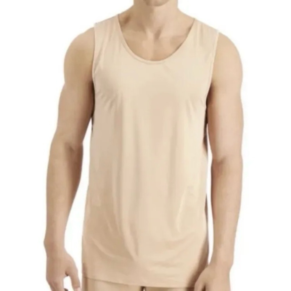 Alfani Men’s Beige Quick Dry Mesh Tank Top Shirt Size XXL